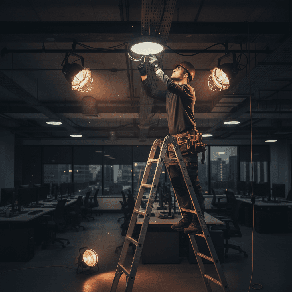 Ceiling electrical fixture installation