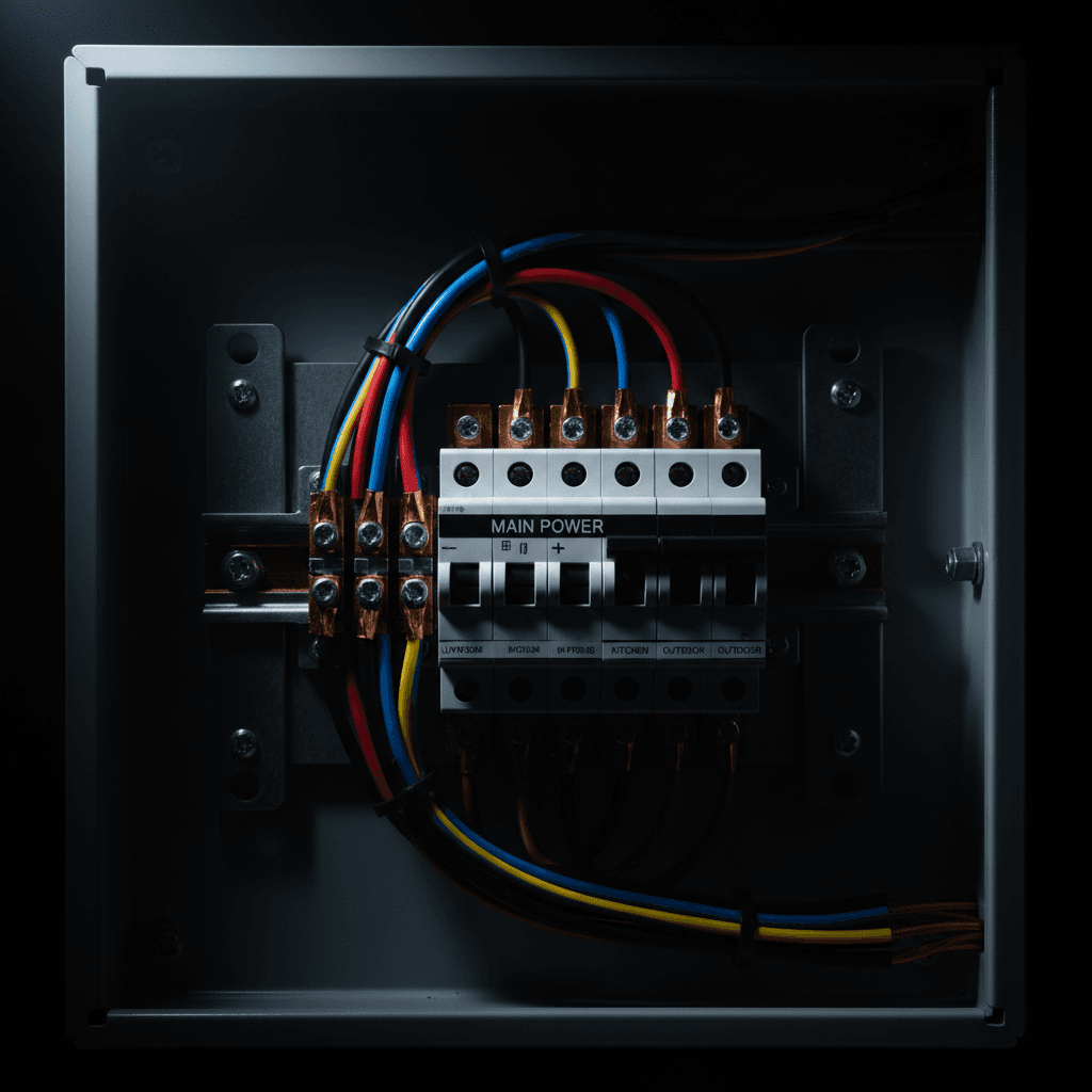 Quality electrical panel installation and wiring